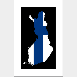 Finland Map Posters and Art